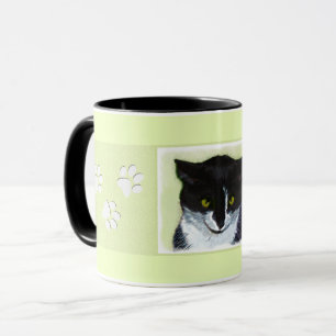 Tuxedo Katzenmalerei - Niedliche Originalkatzenart Tasse
