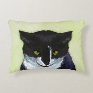 Tuxedo Katzenmalerei - Niedliche Originalkatzenart Zierkissen