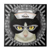 Tuxedo Katzenschwester Fliese (Vorderseite)