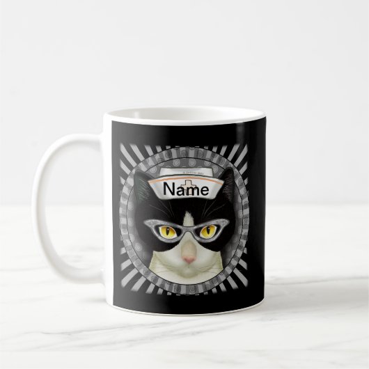 Tuxedo Katzenschwester Kaffeetasse (Links)