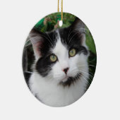 Tuxedo-Katzenverzierung Keramik Ornament (Rechts)