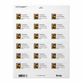 Tuxedo Kitten Adressaufkleber (Vorne)