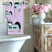 Tuxedo Kitten Dogs Bowl Badhandtuch Set