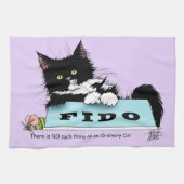 Tuxedo Kitten Dogs Bowl Geschirrtuch (Horizontal)