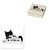 Tuxedo Kitten Dogs Bowl Gummistempel (Stempel)