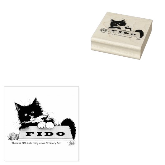 Tuxedo Kitten Dogs Bowl Gummistempel (Stempel)