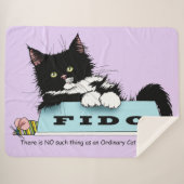 Tuxedo Kitten Dogs Bowl Sherpadecke (Vorderseite (Horizontal))