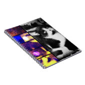 Tuxedo Kitten Foto Art Notebook Notizblock (Rechte Seite)