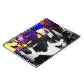 Tuxedo Kitten Foto Art Notebook Notizblock (Linke Seite)