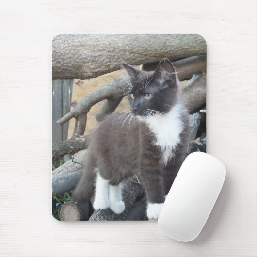 Tuxedo Kitten Mousepad (Mit Mouse)