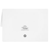 Tuxedo Kitten Tinsel und Lights Danke Karte (Rückseite Horizontal)