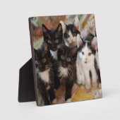 Tuxedo Kittens Fotoplatte (Vorderseite)