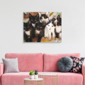 Tuxedo Kittens Leinwanddruck (Insitu (Wohnzimmer))