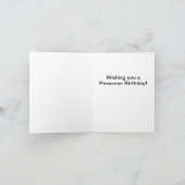 Tuxedo Kitty Personalisierte Grußkarte Karte (Innenseite)