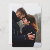 Tuxedo Klassisches Dunkles Schwarzes Antikes Vinta Save The Date (Rückseite)