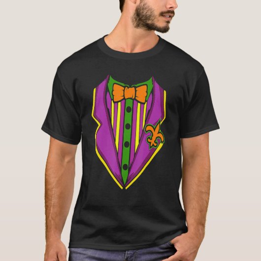 Tuxedo Kostüm Mardi Gras Parco Tassino T-Shirt (Vorderseite)