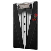 Tuxedo mit Bogen-Krawatten-Monogramm Klemmbrett (Links)