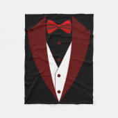 Tuxedo mit Bow Krawatte Funny - Halloween Groß Cos Fleecedecke (Vorderseite)