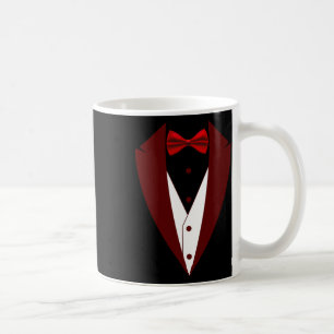 Tuxedo mit Bow Krawatte Funny - Halloween Groß Cos Kaffeetasse
