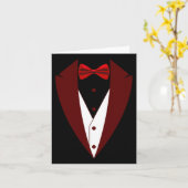 Tuxedo mit Bow Krawatte Funny - Halloween Groß Cos Karte (Gelbe Blume)
