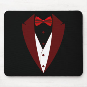Tuxedo mit Bow Krawatte Funny - Halloween Groß Cos Mousepad