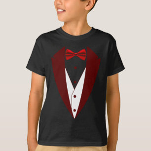 Tuxedo mit Bow Krawatte Funny - Halloween Groß Cos T-Shirt