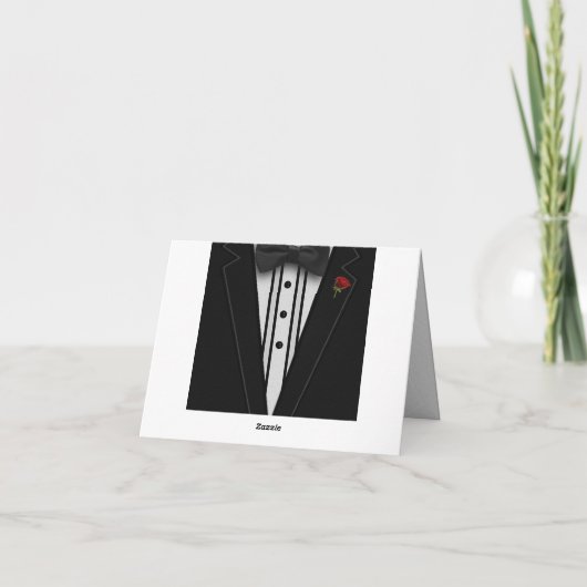 Tuxedo mit Bow-Krawatte-Monogramm (Rückseite)