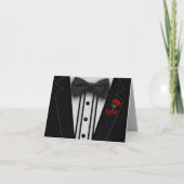 Tuxedo mit Bow-Krawatte-Monogramm (Vorderseite)