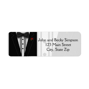 Tuxedo mit Bow-Krawatte-Monogramm