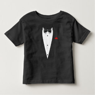 Tuxedo mit Bowtie für Hochzeiten Kleinkind T-shirt
