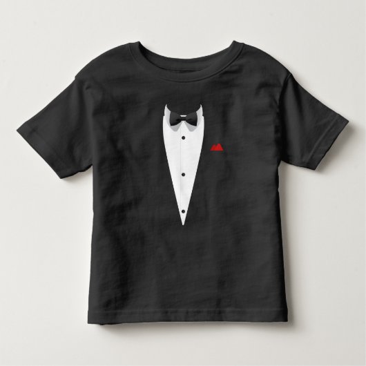 Tuxedo mit Bowtie für Hochzeiten Kleinkind T-shirt (Vorderseite)