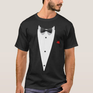 Tuxedo mit Bowtie für Hochzeiten Silvester T-Shirt