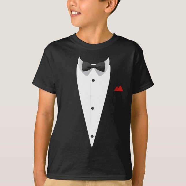 Tuxedo mit Bowtie für Hochzeiten Silvester T-Shirt (Vorderseite)