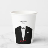 Tuxedo mit maßgeschneiderten Bechern für Papier Pappbecher (Vorderseite)