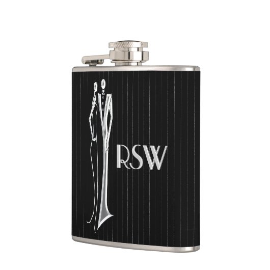 Tuxedo - Mit Monogramm Flachmann (Links)