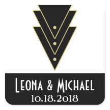 Tuxedo Modernes Art Deco Wedding