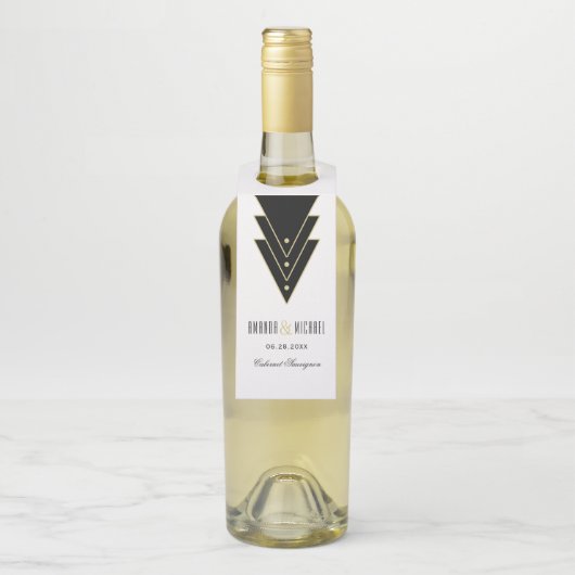 Tuxedo Modernes Déco Flaschenanhänger (Auf Flasche)