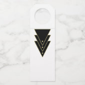 Tuxedo Modernes Déco Flaschenanhänger (Rückseite)