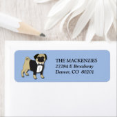 Tuxedo Mops Rücksendeadresse (Insitu)