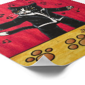 Tuxedo Opera Song Cat Poster (Ecke)