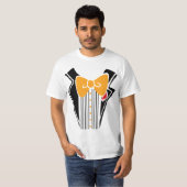 Tuxedo - Orange-Krawatte T-Shirt (Vorne ganz)