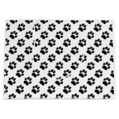 Tuxedo Paw Prints Große Geschenktüte (Vorderseite)