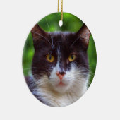 Tuxedo Portrait Keramikornament (Rechts)