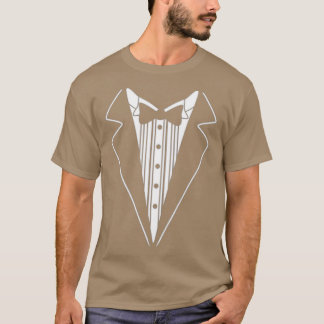 tuxedo Print4u Tuxedo Funny Mens Novelty Joke Bow T-Shirt