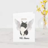 Tuxedo Ragamuffin Beileid Karte (Gelbe Blume)