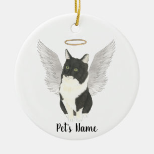 Tuxedo Ragamuffin Katzen Sympathie Gedenken Keramik Ornament