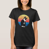 Tuxedo Retro Farben für Tierliebhaber T-Shirt (Vorderseite)