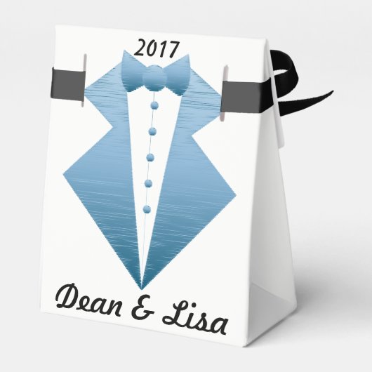 "Tuxedo Revenge" Blue Tux Geschenkschachtel (Rückseite)