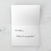 Tuxedo Ring Bearer Vorschlag Card Karte (Innenseite)