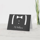 Tuxedo Ring Bearer Vorschlag Card Karte (Vorderseite)